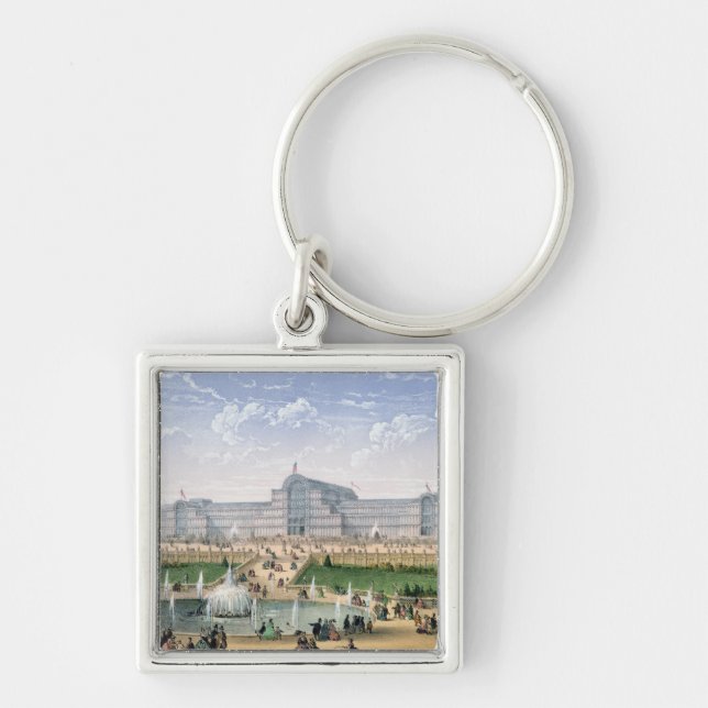 Crystal Palace, Sydenham, c.1862 (colour litho) Key Ring (Front)
