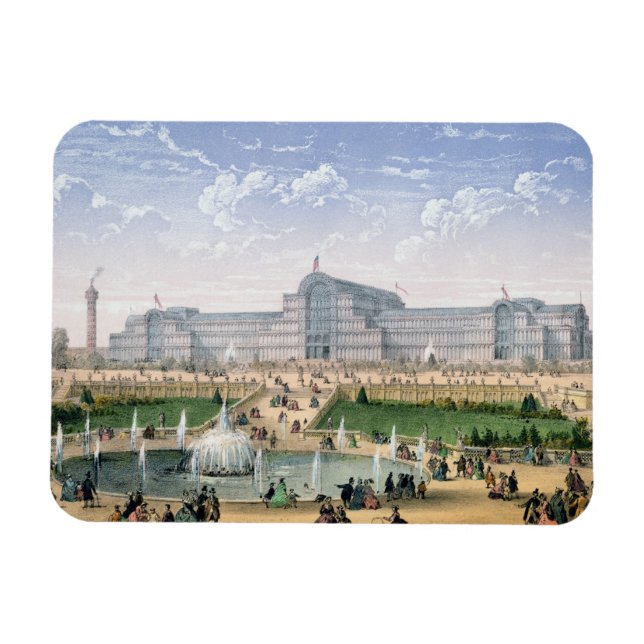Crystal Palace, Sydenham, c.1862 (colour litho) Magnet (Horizontal)