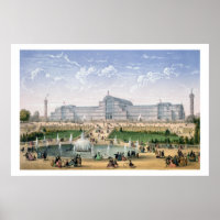 Crystal Palace, Sydenham, c.1862 (colour litho)