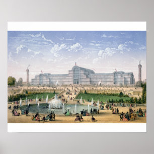 Crystal Palace, Sydenham, c.1862 (colour litho) Poster