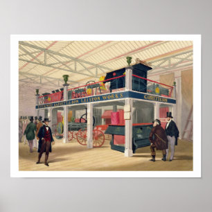 Crystal Palace, the Agricultural Court (colored l Poster