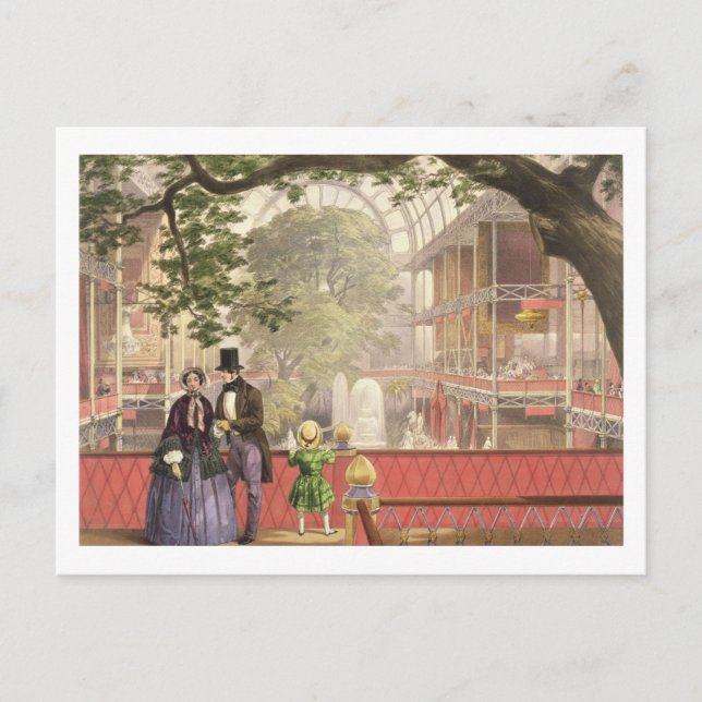 Crystal Palace, the Transept from the South Galler Postcard (Front)