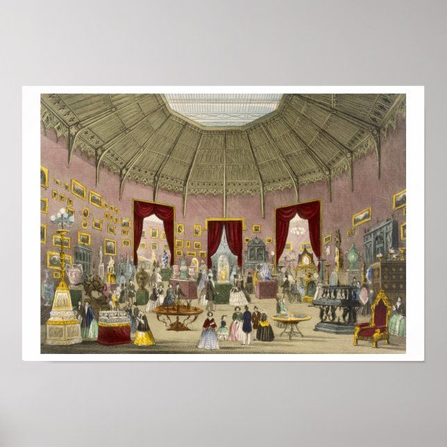 Crystal Palace, Zollverein Department, by Chavanne Poster (Front)