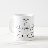 Crystal peptide name mug (Front Left)