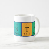 Crystal periodic table name mug (Front Right)