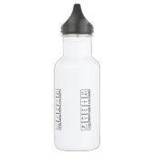Crystal periodic table name water bottle (Left)