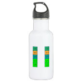 Crystal periodic table name water bottle (Back)