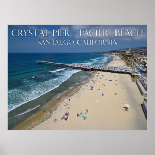 Crystal Pier, Pacific Beach Poster