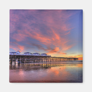 Crystal Pier Sunset Magnet