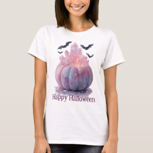 Crystal Pumpkin Happy Halloween Aesthetic T-Shirt