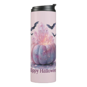 Crystal Pumpkin Happy Halloween Aesthetic Thermal Tumbler