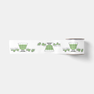 Crystal Punch Bowl Satin Ribbon