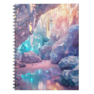 Crystal quartz cave notebook