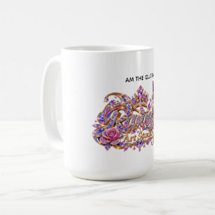 Crystal Queen Pink Floral Elegance Coffee Mug