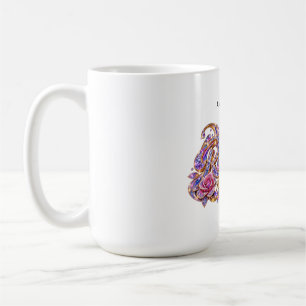 Crystal Queen Pink Floral Elegance Coffee Mug