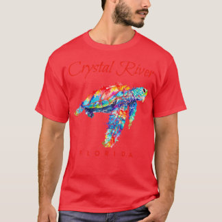 Crystal River Florida Watercolor Sea Turtle1 T-Shirt