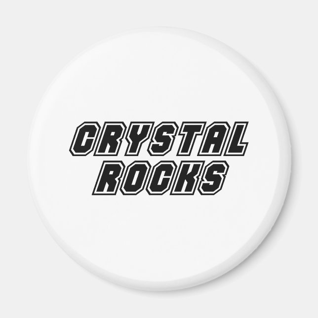 Crystal Rocks Magnet (Front)
