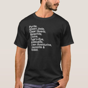 Crystal 's List Of Powerful Abundance Stones Graph T-Shirt