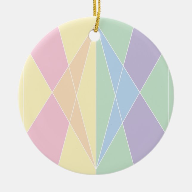 Crystal Shell (Planar) Ceramic Tree Decoration (Front)