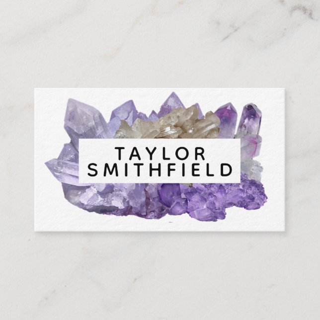 crystal simple business card (Front)