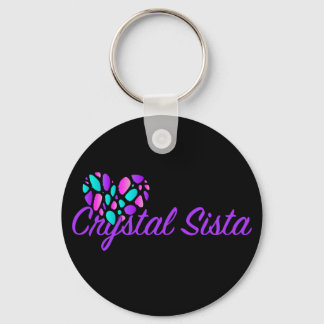 Crystal Sista Keychain Purple