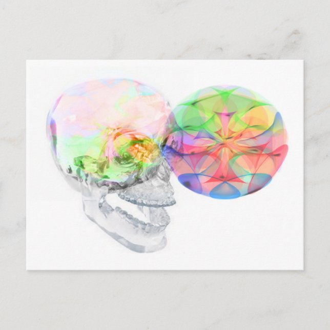 Crystal Skull DMT Pineal Alchemy Postcard (Front)