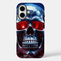 Crystal Skull with Ruby Red Eyes iPhone/iPad case