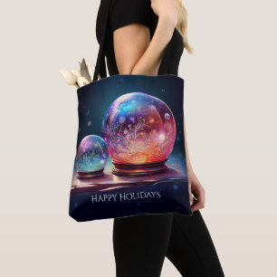 Crystal Snowballs Holiday Tote Bag