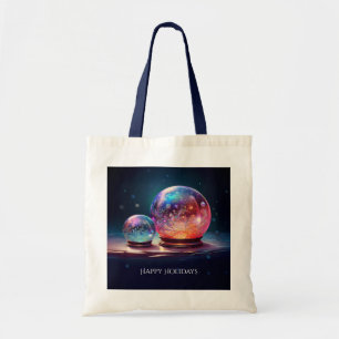 Crystal Snowballs Holiday Tote Bag