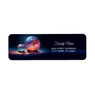 Crystal Snowballs Return Address Label