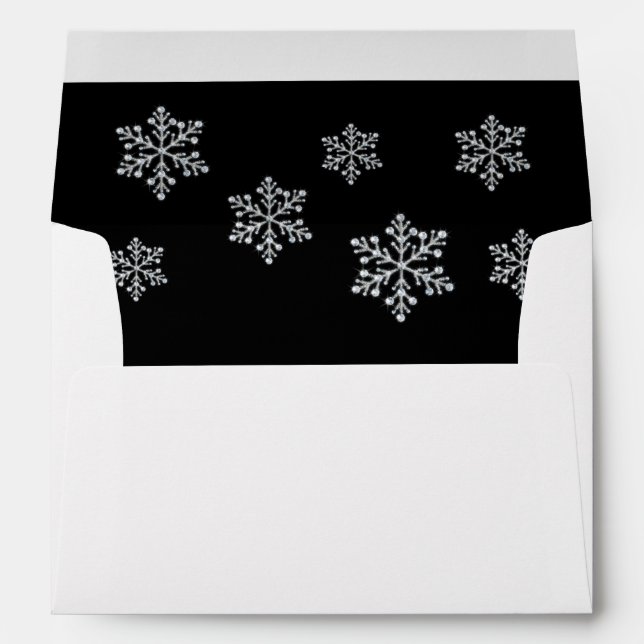 Crystal Snowflake 5X7 Envelope (Back (Bottom))