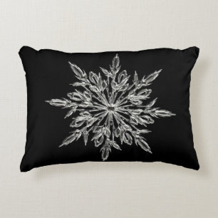 Crystal Snowflake Decorative Cushion
