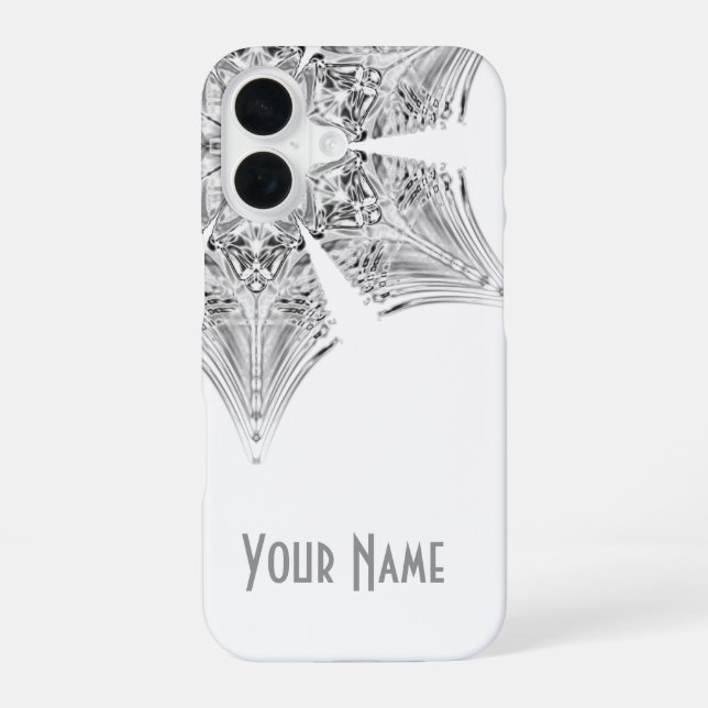 Crystal Snowflake -  iPhone 16 Case (Back)