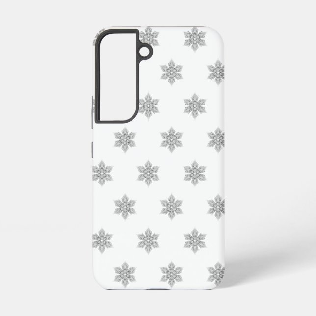 Crystal Snowflake pattern -  Samsung Galaxy S22 Case (Back)