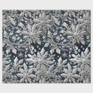 Crystal Snowflake Wrapping Paper