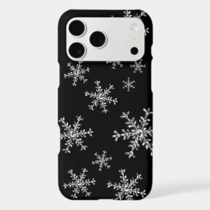 Crystal Snowflakes black iPhone Case