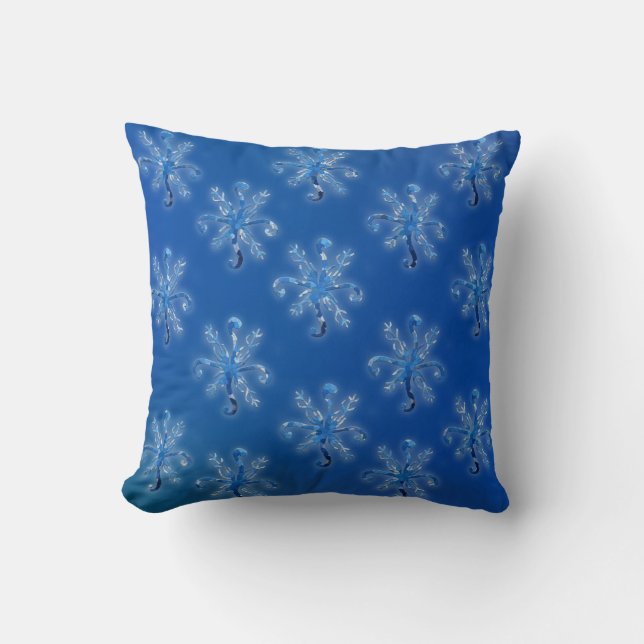 Crystal Snowflakes Cushion (Front)
