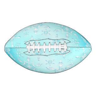 Crystal Snowflakes Pattern American Football