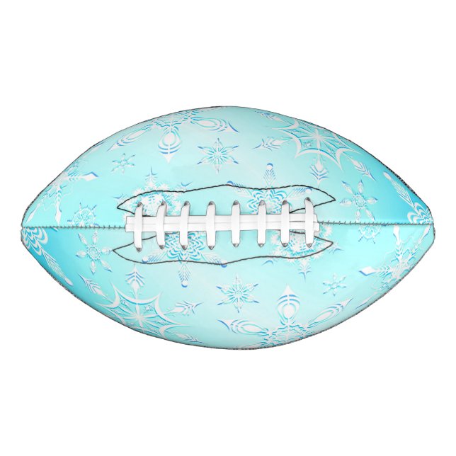 Crystal Snowflakes Pattern American Football (Front)