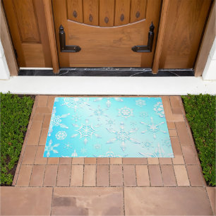 Crystal Snowflakes Pattern Doormat