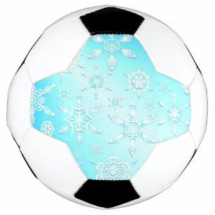 Crystal Snowflakes Pattern Football