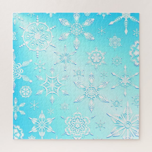 Crystal Snowflakes Pattern Jigsaw Puzzle (Vertical)