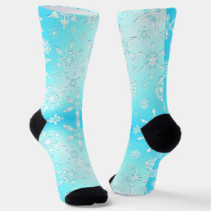Crystal Snowflakes Pattern Socks