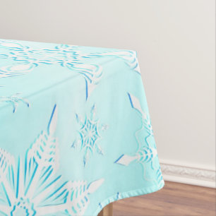 Crystal Snowflakes Pattern Tablecloth
