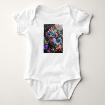 Crystal Sprout – Cute Crystal Dragon Fantasy Art