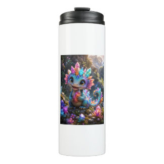 Crystal Sprout – Cute Crystal Dragon Fantasy Art Thermal Tumbler