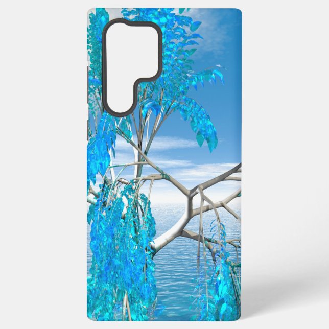 Crystal Summer Tree Samsung Galaxy S22 Ultra Case (Back)