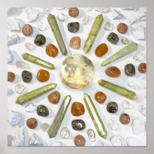 Crystal Sun Print Poster