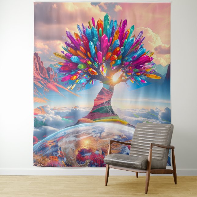 Crystal Sunrise Tapestry (In Situ)