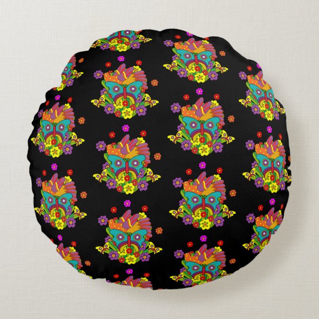 Crystal Tipps and Alistair Round Cushion (Front)